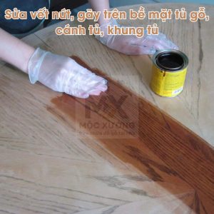 Sửa vết nứt, gãy trên bề mặt tủ gỗ, cánh tủ, khung tủ