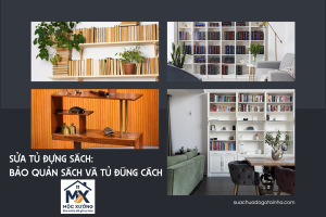 Sửa tủ đựng sách: Bảo quản sách và tủ đúng cách