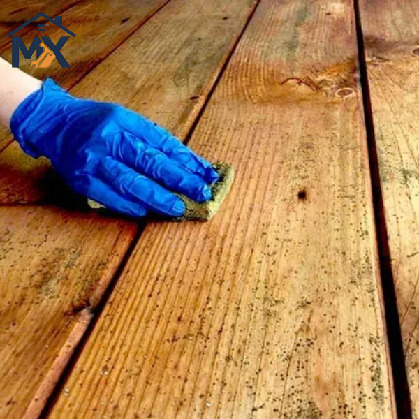 Dụng cụ và dung dịch vệ sinh tủ gỗ bị ẩm mốc