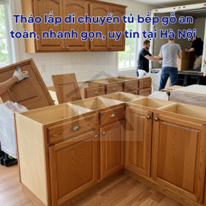 Tháo lắp di chuyển tủ bếp gỗ an toàn, nhanh gọn, uy tín tại Hà Nội