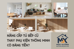 Nâng cấp tủ bếp cũ: Thay phụ kiện thông minh có đáng tiền?