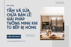 Tấm vá sửa chữa bản lề: Giải pháp thông minh khi tủ bếp bị hỏng