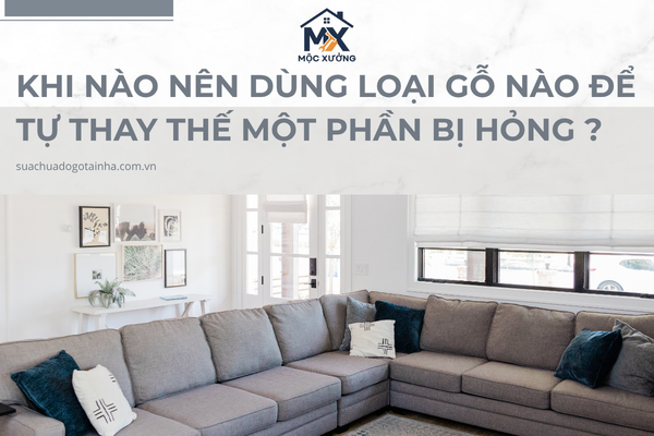 Khi nào nên dùng loại gỗ nào để tự thay thế một phần bị hỏng ?