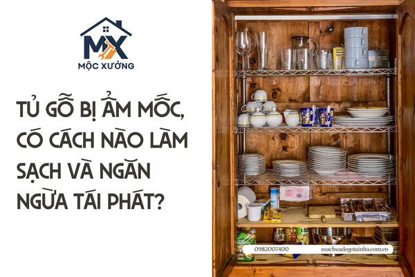 Tủ gỗ bị ẩm mốc, có cách nào làm sạch và ngăn ngừa tái phát?